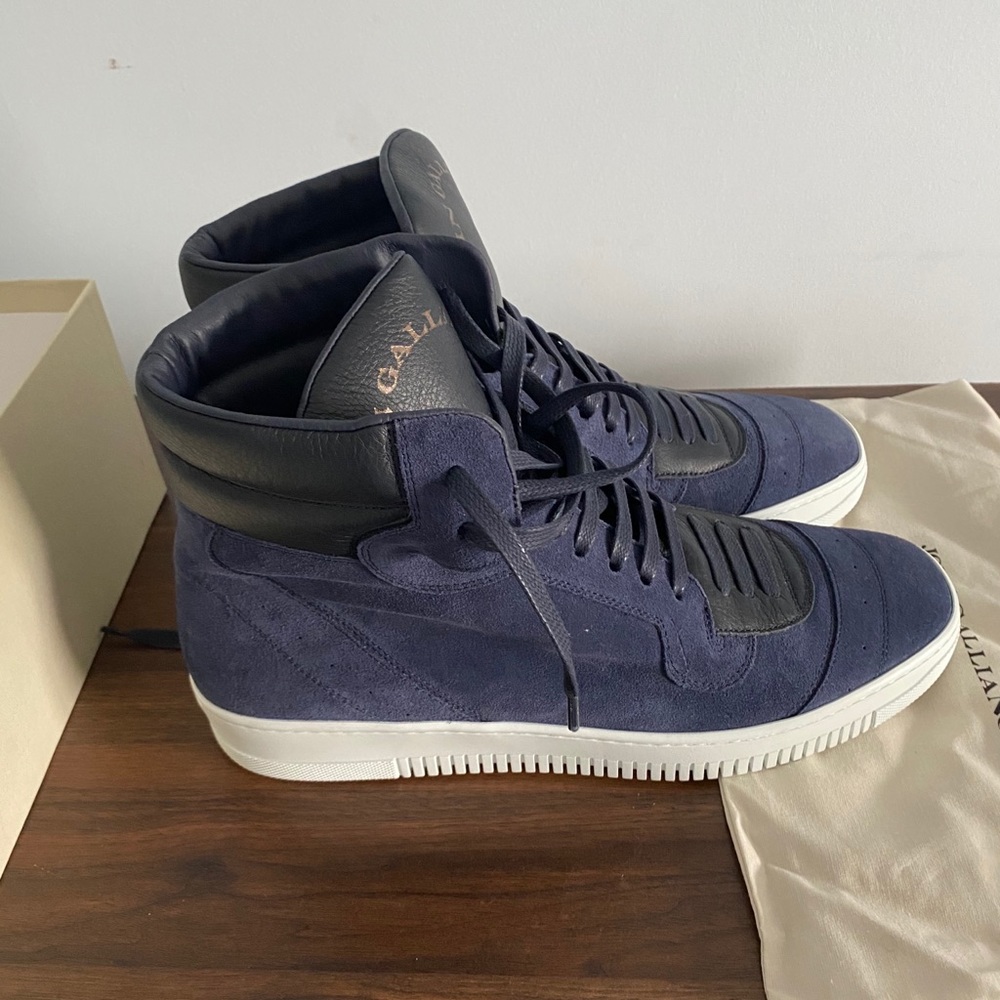 John Galliano Men's High Tops Boots/Sneakers Blue